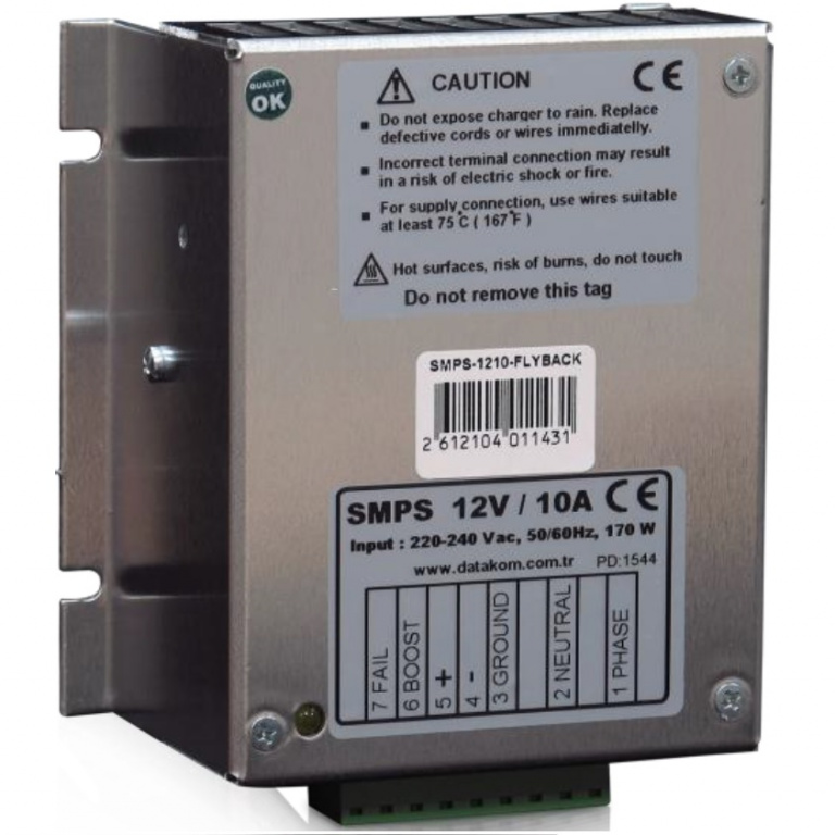 Datakom DATAKOM SMPS-1210-FLYBACK Generator start battery charger / stabilized power supply  (12V/10A)