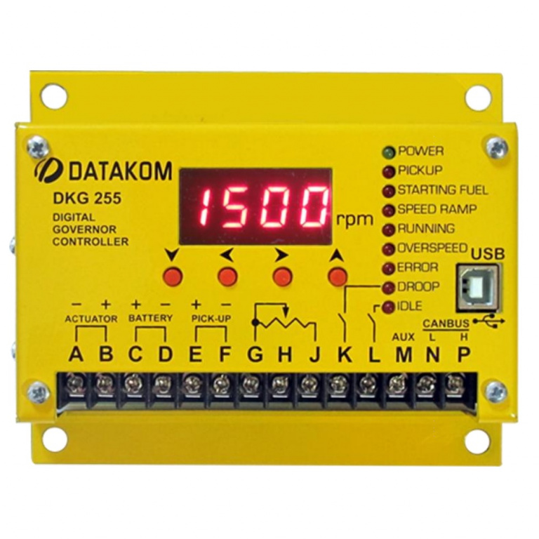 Datakom DATAKOM DKG-255 MPU Digital generator engine governor controller for actuators, MPU version