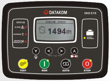 Datakom DKG-117, 96x96mm Synchroscope & check Synch relay controller Datakom DKG-117, 96x96mm Synchroscope & check Synch relay controller