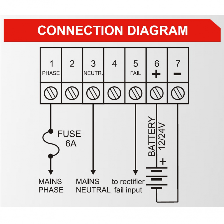 Datakom DATAKOM BC-245 (24V/5A, DIN rail), Generator battery charger / Stabilized power supply
