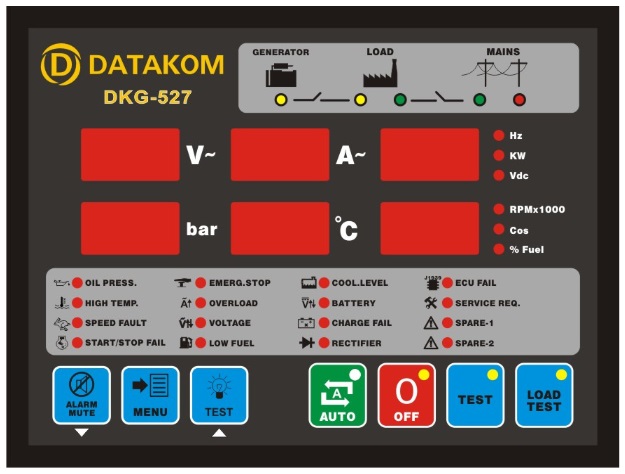 Datakom DATAKOM DKG-527 Auto Mains Failure Controller (AMF) with J1939