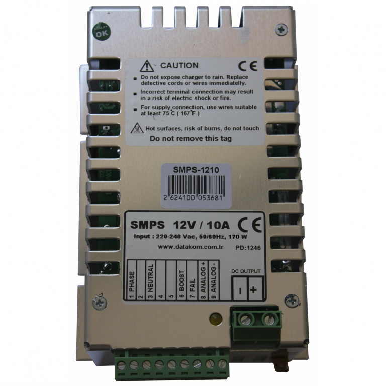 Datakom DATAKOM SMPS-1210-FORWARD Generator start battery charger / stabilized power supply (12V/10A)