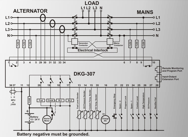 Datakom DATAKOM DKG-307 CAN Automatic Mains Failure Controller (AMF)