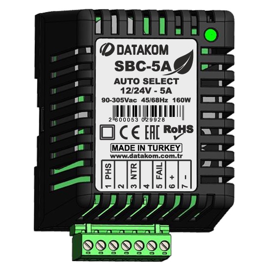Datakom DATAKOM SBC-5A Smart Battery Charger
