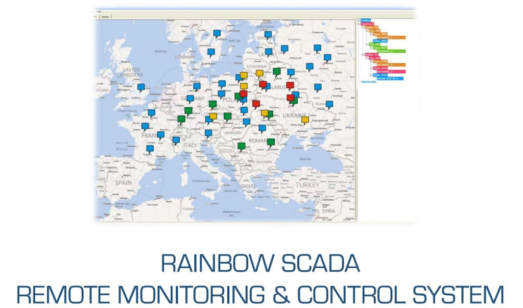Datakom RAINBOW Scada Energy Monitoring System Cloud Service
