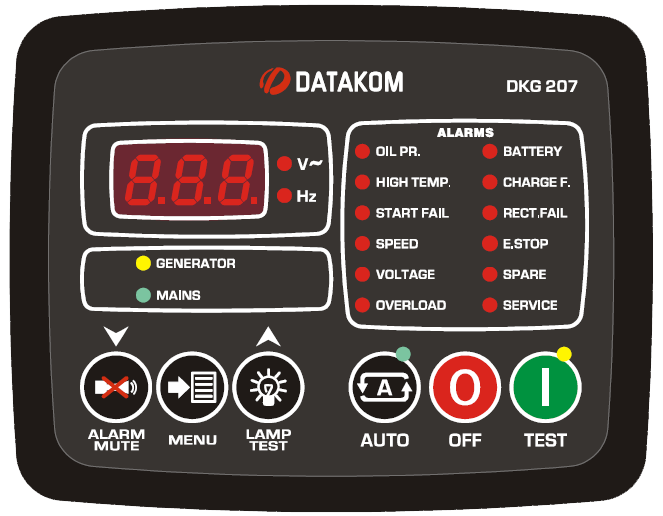 Datakom DATAKOM DKG-207 Automatic start mains failure control panel for generators (AMF)