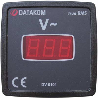 DATAKOM DV-0101 Voltmeter panel, 1 phase, 72x72mm