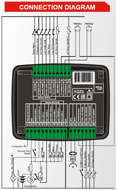 Datakom DATAKOM DK-30 Diesel Compressor Controller