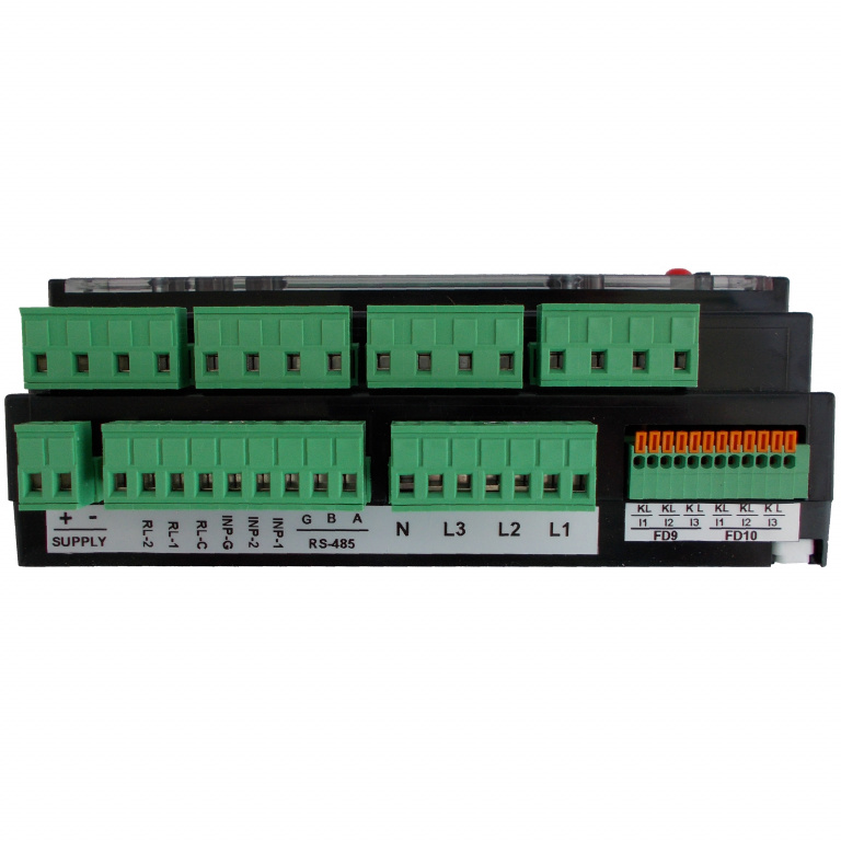 Datakom DATAKOM DKM-430-PRO+GSM. Multiple network analyser, 30 CT inp, 24 fuse inp, 1.9” LCD, RS-485, USB/Device, 2-inputs, 2-outputs, GPRS Modem, DC power supply