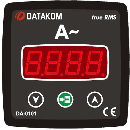 Datakom DATAKOM DA-0101 Ammeter panel, 1 phase, 72x72mm