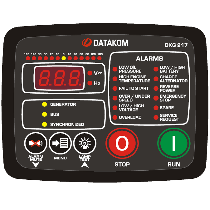 Datakom DATAKOM DKG-217 Manual start generator control panel with synchroscope