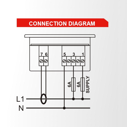 Datakom DATAKOM DM-0101 Multimeter, 1 phase, 96x48mm