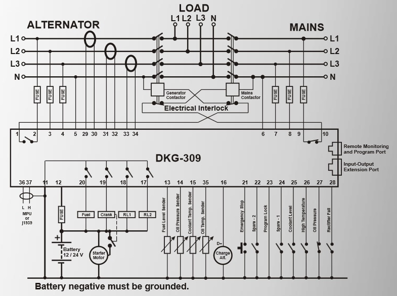 Datakom DATAKOM DKG-309 CAN Automatic Mains Failure Controller with J1939