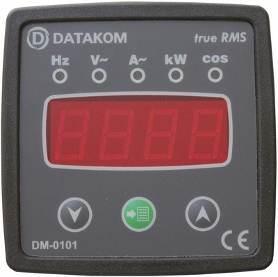 Multi Meter Panel DATAKOM DM-0101, 1 phase, 72x72mm Multi Meter Panel DATAKOM DM-0101, 1 phase, 72x72mm