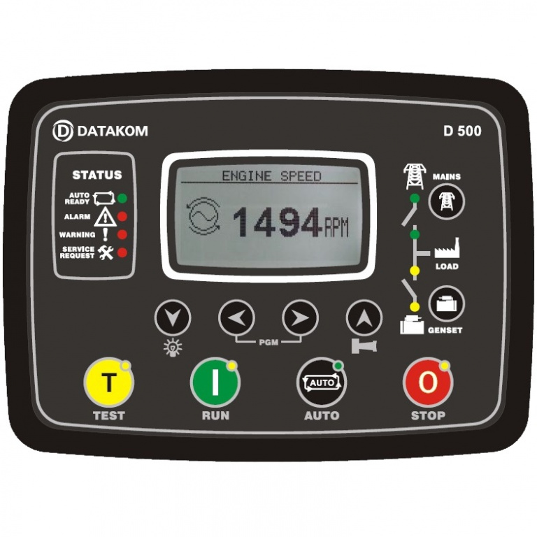 Datakom DATAKOM D-500-Comm-GSM Multifunctional Generator Controller with Comm option and GSM modem