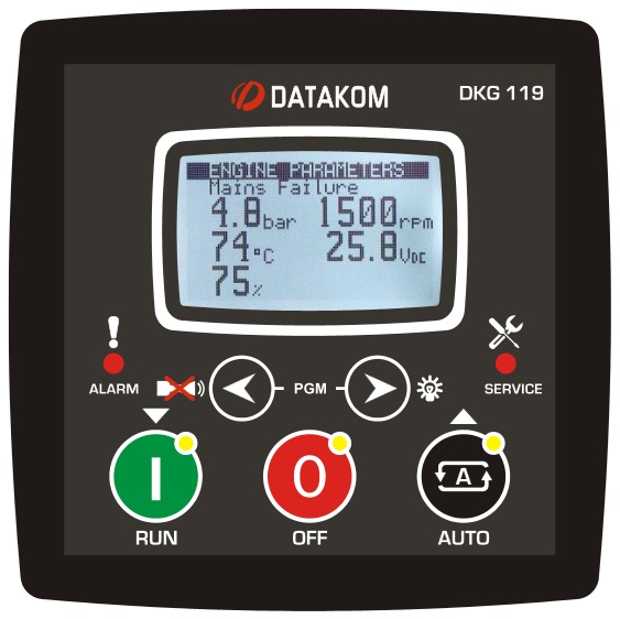 Datakom DATAKOM DKG-119 Manual and remote start generator control panel