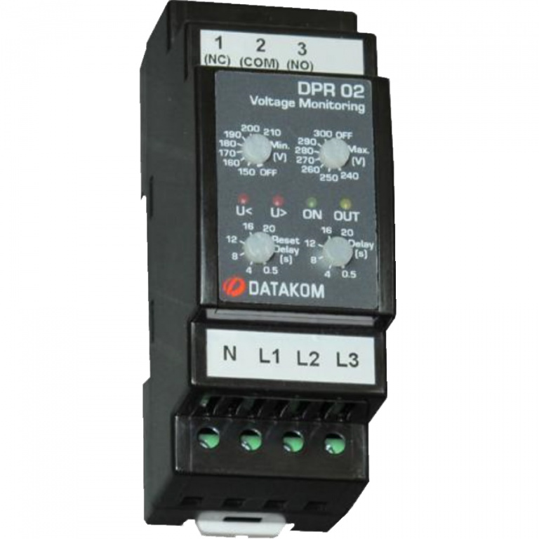 Datakom DATAKOM DPR-02 Voltage Protection Controller, L-N, UV/OV
