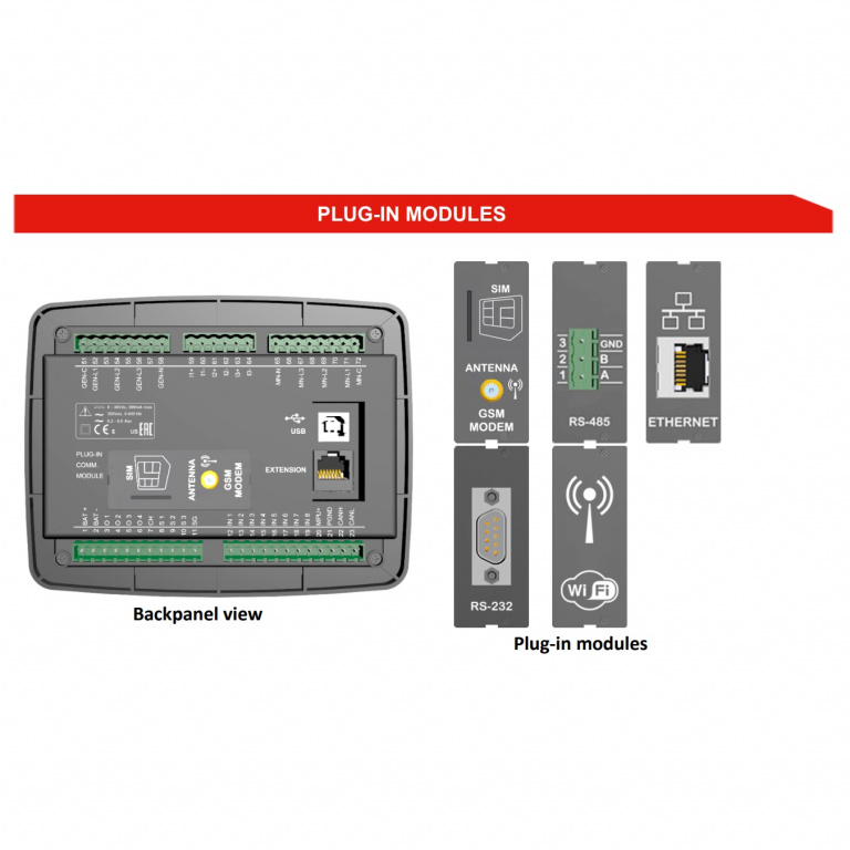 Datakom DATAKOM D-300-MK3 Multifunctional Generator Controller with MPU, J1939